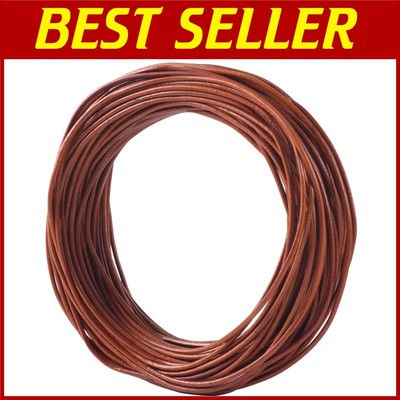 Distressed Brown 2.0mm Leather Cord - 25 Yards