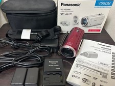 Panasonic HC-V550M Full HD Camcorder 10MP w/ 2 Batteries Charger Case