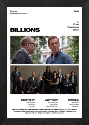 Billions TV Show Poster Gerahmtes Wandbild Poster Leinwanddruck Bild