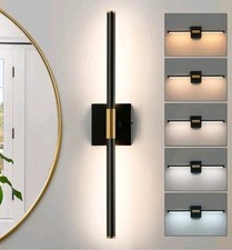 Black Gold Vanity Light Fixtures for Bathroom Over Mirror 24 inch LED Bath...
