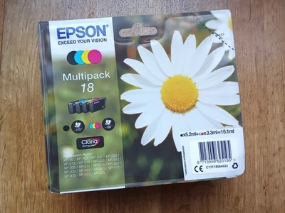 EPSON 18 Multipack 4Cartouche encre Noir Cyan Magenta Jaune Expression Home Neuf - Photo 1/3
