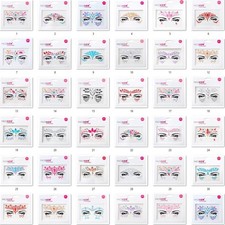 32 PCS Face Gems RANDOM DESIGNS Self- Adhesive Glitter Jewel Tattoo Sticker F...
