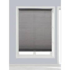 Linen Avenue Cordless Cellular Light Filtering Shade, 58 W x 48 H, Dark Grey