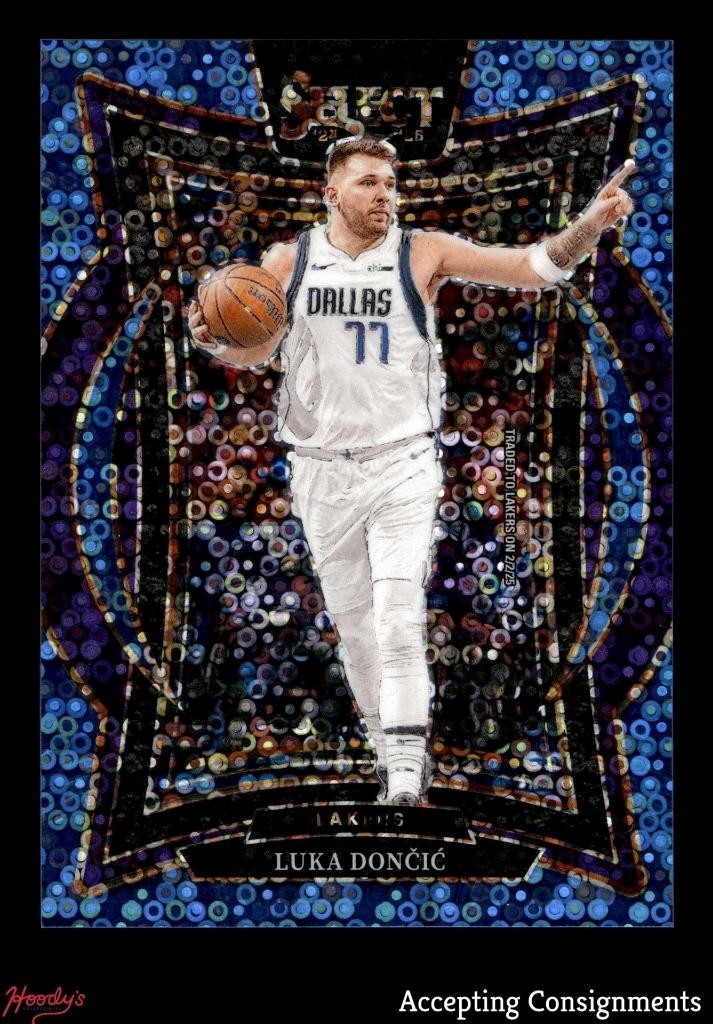 2024-25 Select Light Blue Disco Prizms #56 Luka Doncic CONCOURSE 29/99