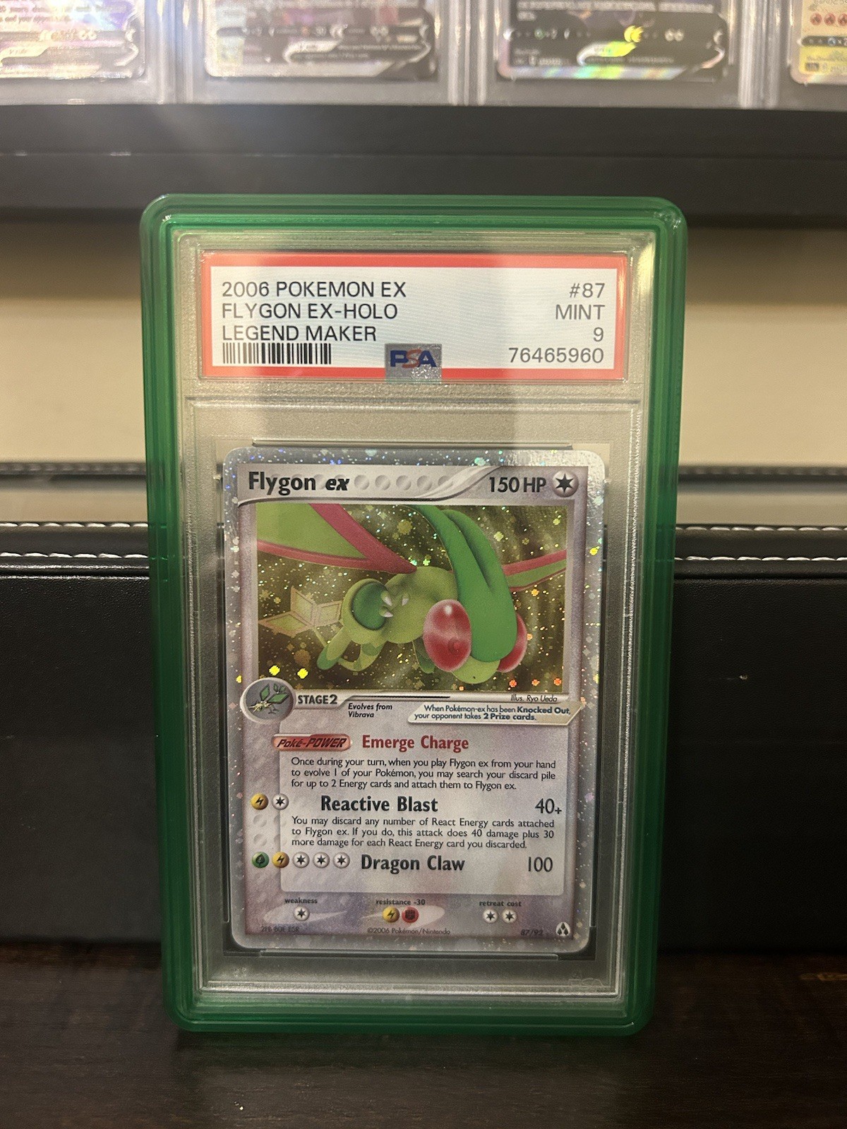 Pokemon Flygon ex EX Legend Maker Holo Ultra Rare #87 PSA 9 Mint