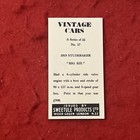 1964 Sweetule “Vintage Cars” 1919 BIG SIX STUDEBAKER Tobacco Card #17   NM-MT — photo 2