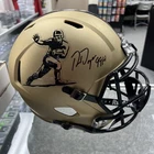 Ron Dayne Signed Heisman Logo Riddell Full Size Rep Helmet w/99H Inscription
