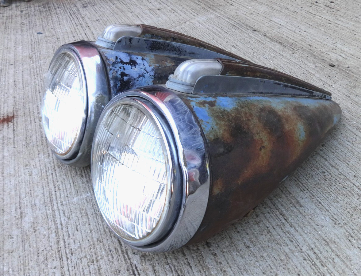 1941 1942 Chevy Truck HEADLIGHT ASSEMBLIES Original GM Guide pair 1946 GMC