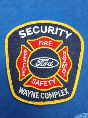 #ad WAYNE Michigan FORD Fire Department Security Patch. NEW $11.95