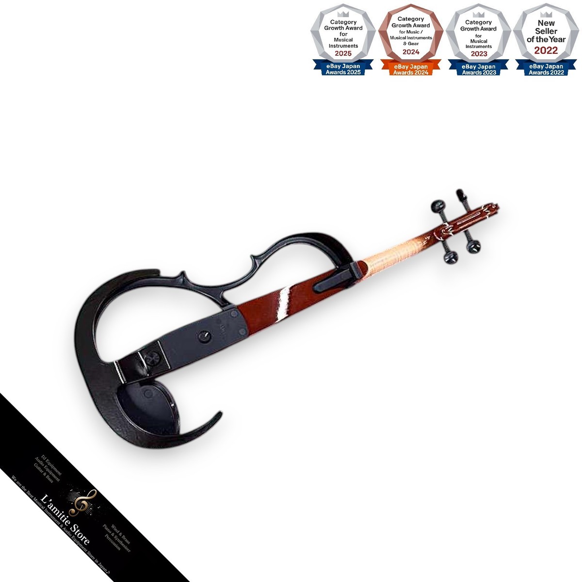 YAMAHA SV-150 Electric Silent Violin SV150 with Case Operation