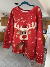 mens reindeer ugly christmas sweater