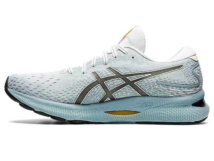 Мужские кроссовки ASICS GEL-Nimbus 24 размер 8,5 легкие стальные/белые - Изображение 4 из 4