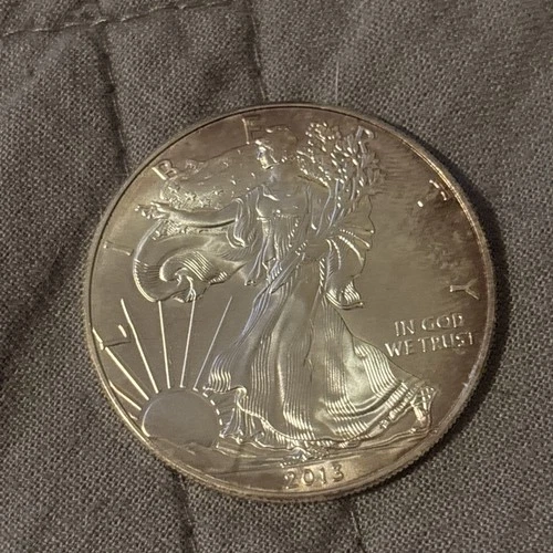 United States Mint 2013 American Eagle 1 oz Silver Coin .999 Fine Toning