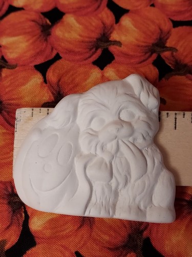 Ceramic Bisque~~ Ready to Paint~~Kitty and Puppy with Pumpkin Magnets - Picture 2 of 9
