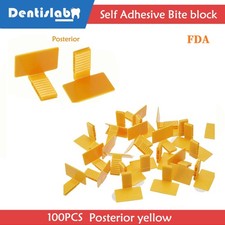 100Pcs Dental X-ray Sensor Holder Self-Adhesive Posterior Block fits Ring Arm US