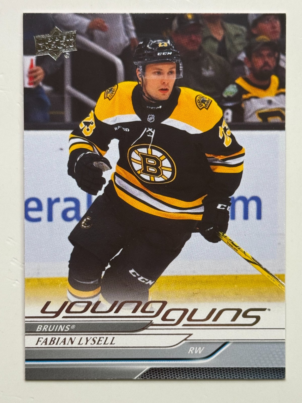 2024-25 Upper Deck Extended Series Fabian Lysell Young Guns #721 Boston Bruins
