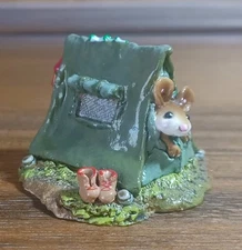 Wee Forest Folk "Camping Out" MS-16 Green Tent - Mint Condition-WFF box-RETIRED