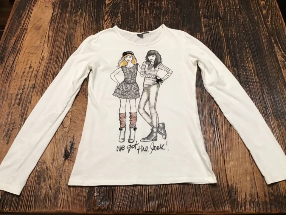 CAMISETA BENETTON TWEEN NIÑAS BLANCA MANGA LARGA 100% ALGODÓN EDADES 11-12 Talla 2XL ADOLESCENTE Foto 3 de 4