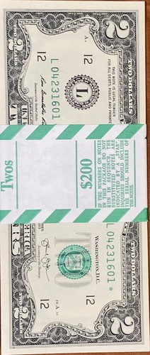 5 ⭐️STAR NOTES⭐️ $2 BILL VERY RARE GEM UNCIRCULATED SAN FRANCISCO 2013 CONSECUTI - Picture 3 of 11