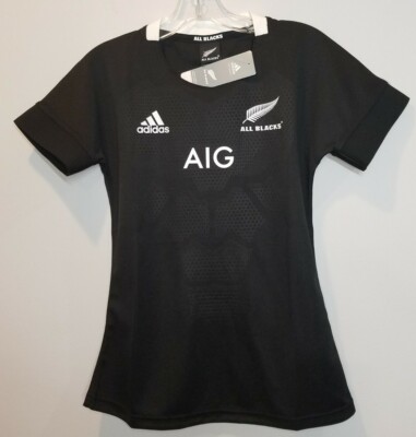 Adidas All Blacks Rugby New Zealand Home Women Jersey Black CW3137 