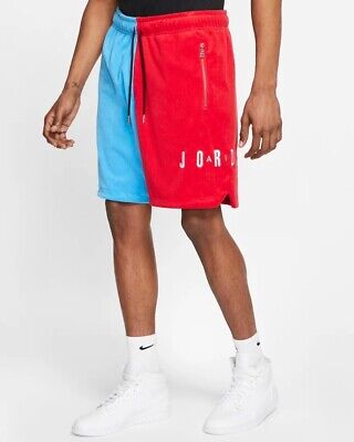 jordan blue and red shorts