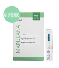  5 Pack Ultra Low Level THC 15 ng/mL Marijuana Cannabinoid Drug Test Kit