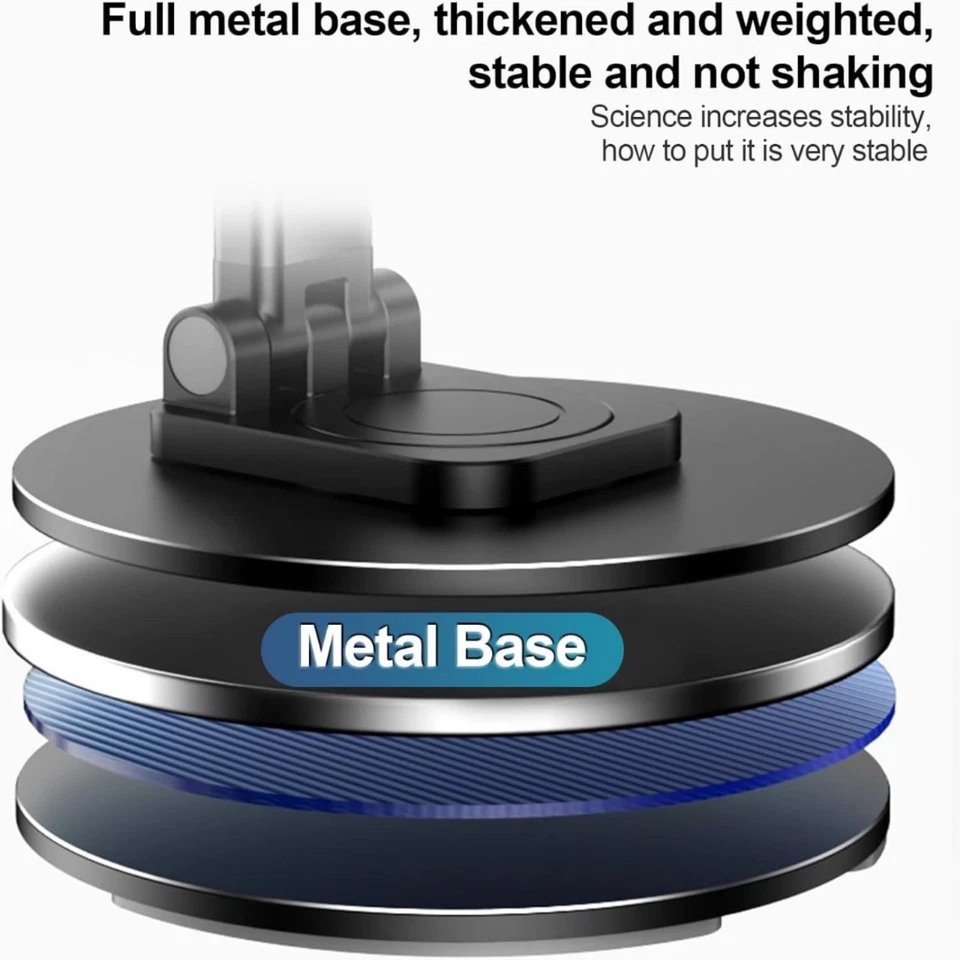 360° Folding Metal Mobile Phone Desktop Holder Tablet Desk Stand Portable - Image 2 of 4