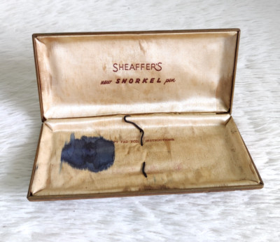 Vintage Sheaffer Neu Schnorchel Stift Box Schachtel USA Retro Büro Desktop Decor