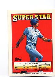 1988 Topps Sticker Backs #41 George Brett - NM-MT | eBay