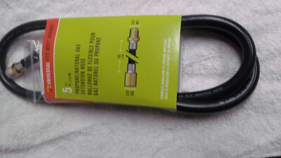 Universal Char-Broil Propane Hose 5-Feet 6956 Natural Gas Extension 3/8'' SAE NEW