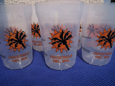 Cocktails de sol,  Kunststoffbecher ca. 300ml -6 Stück -Event/Party/Catering 