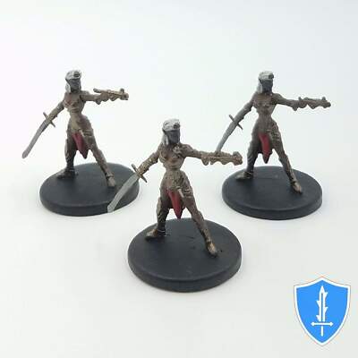 Drow Captain x3 - Rage of Demons #16 D&D Miniature