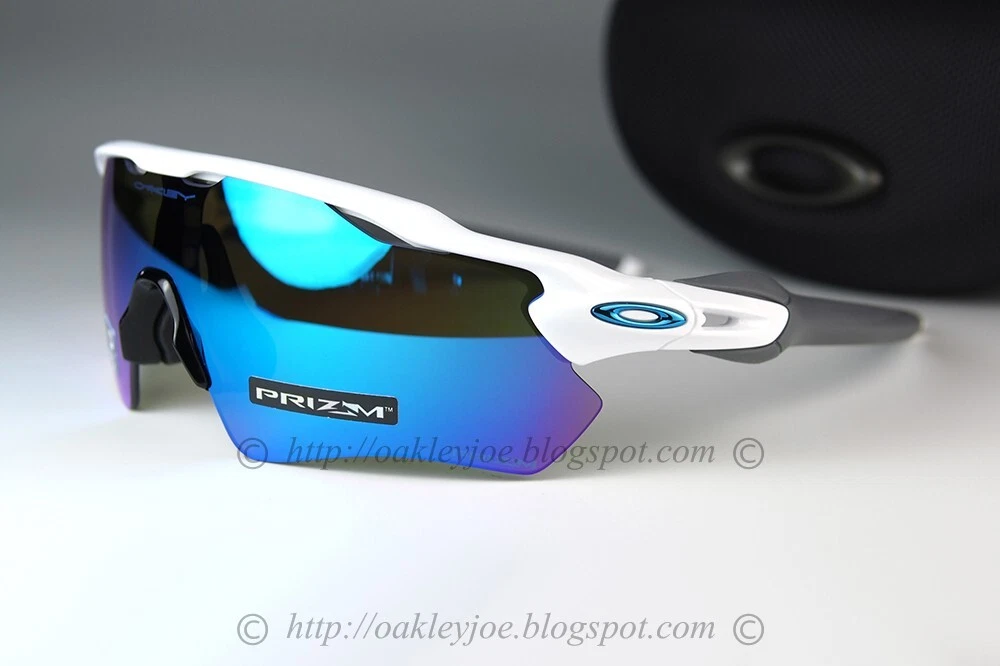 Oakley RADAR EV PATH Sunglasses OO9208-7338 Polished White W/ PRIZM Sapphire