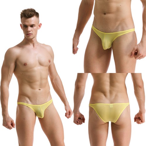 Sexy Low-rise Men's Ice Silk Breathable Boxers Briefs Boy Bulge Pouch Underwear - Picture 11 of 21