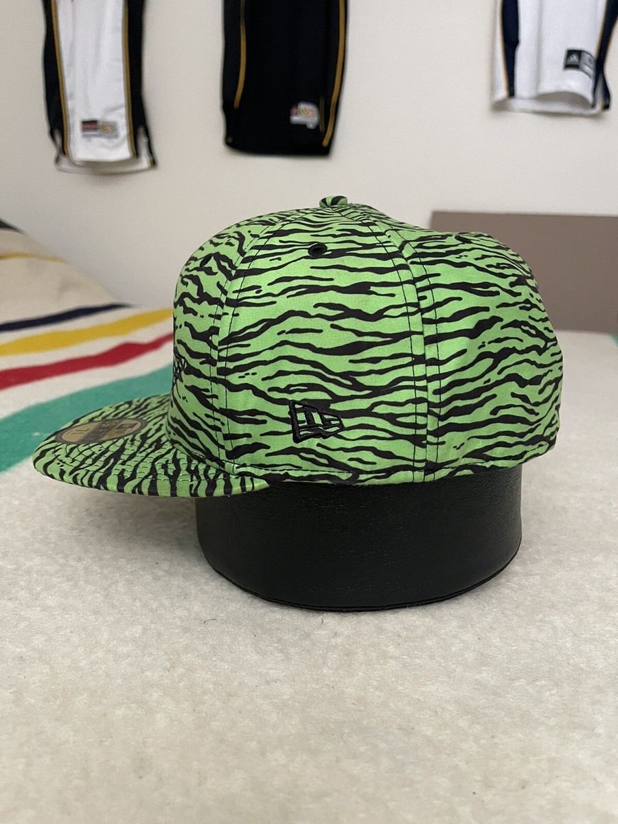 1/1 Jeremy Scott Tiger Stripe New Era Jordan Wings Logo Fitted Hat