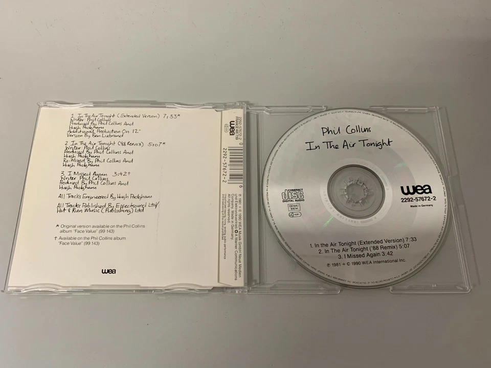 Phil Collins - IN THE AIR TONIGHT - Maxi CD Single © 1990 - Bild 2 von 2