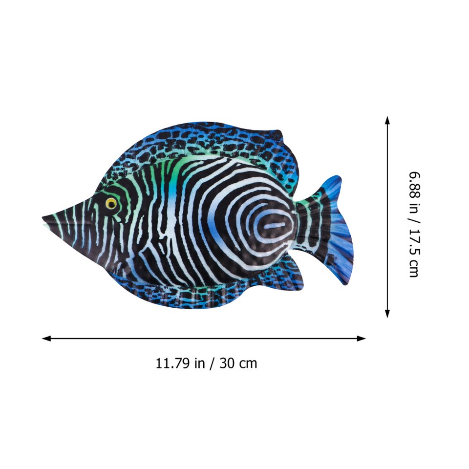 Wrought Iron Fish Wall Hanging Sea Life Art Decorations Coastal