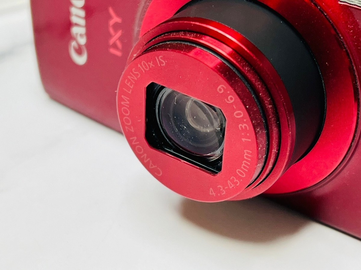 Canon Compact Digital Camera IXY 190 red Optical 10 Times Zoom