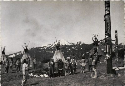 CPA AK Filmszene ''Winnetou und der Bärenjäger'' Künstler Kino Film (300560)