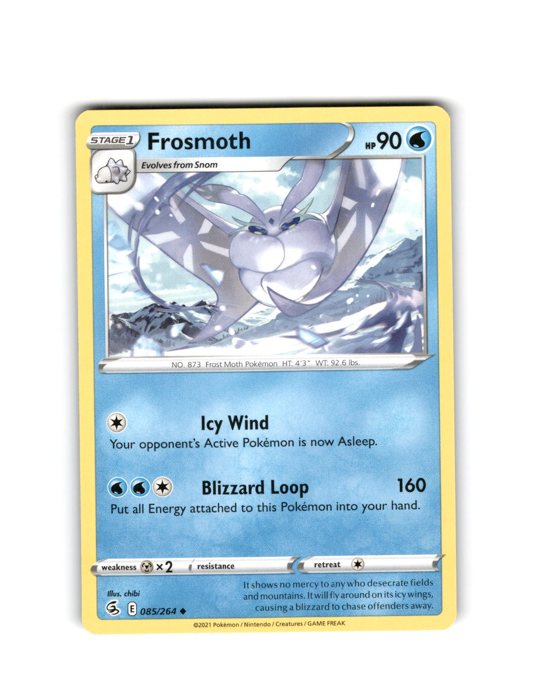 Frosmoth 64/202 NM in Portuguese Sword & Shield Pokémon TCG