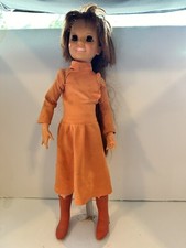 Vintage Ideal 1968 Orig CRISSY DOLL, org clothes, red Hair, Sleepy Eye Dress Tor