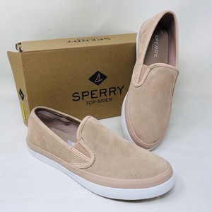 sperry suede slip on