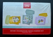 Stampin UP Paper Pumpkin SAFARI CELEBRATION Refill Kit- No Stamps/INK FEB 2022