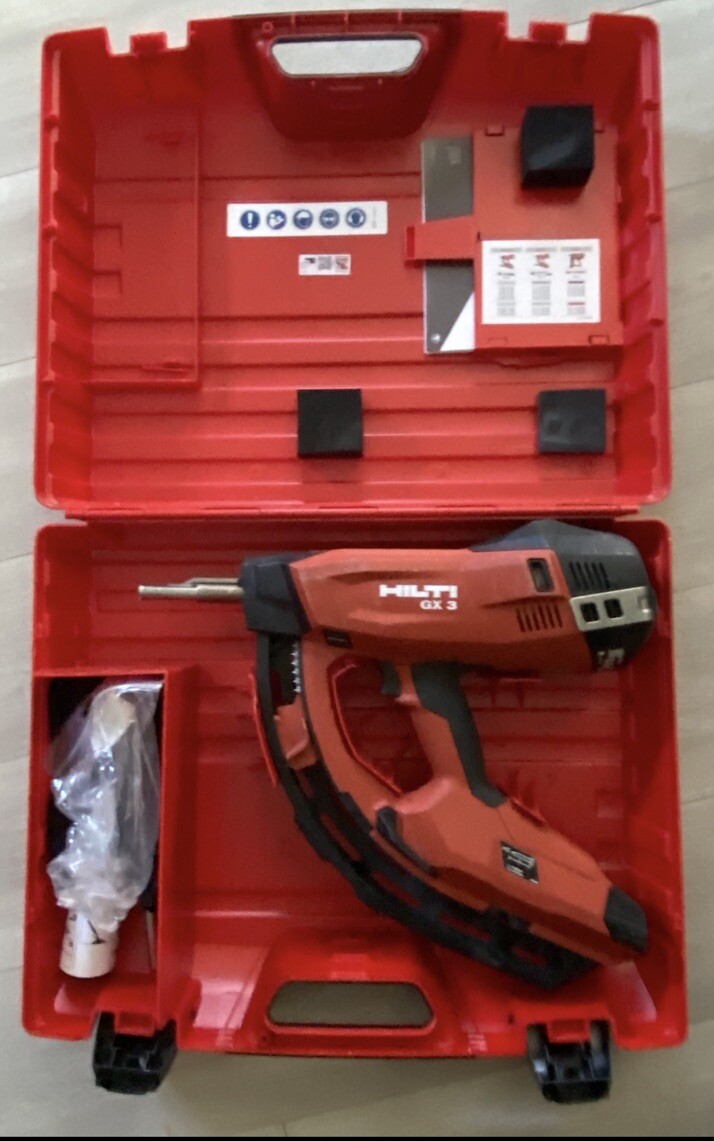 Hilti GX 3 Gas-Actuated Fastening Tool w/Case GX3 GX-3 No Gas Can