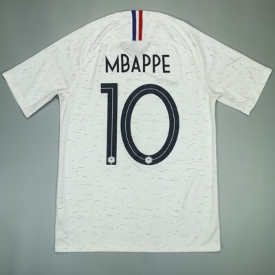 Mbappe France 2018 World Cup Away Football Soccer Shirt Jersey