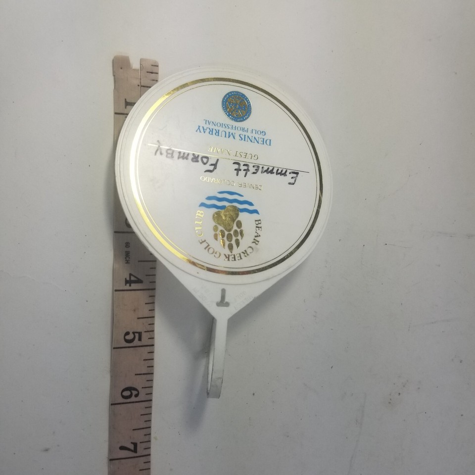 Bear Creek Golf Club MURRIETA, CALIFORNIA SUPER VINTAGE Plastic Golf