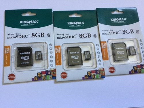Lot of 3pcs 8gb Kingmax micro SDHC Memory Card for SDHC Nikon canon ...