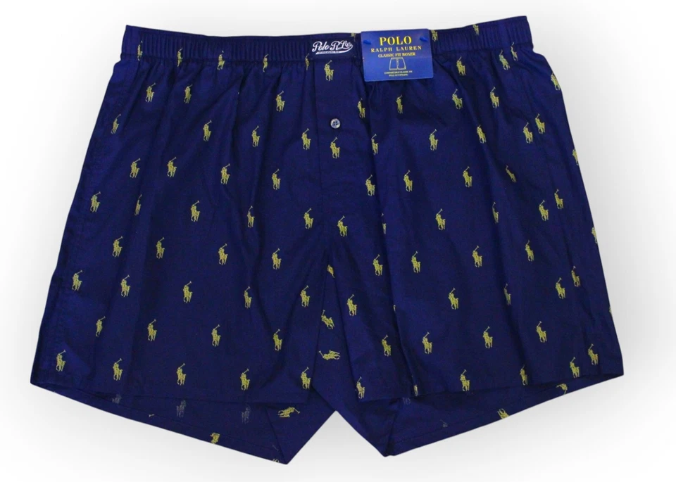 POLO RALPH LAUREN "SIGNATURE PONY" ALGODÓN BOXER Crucero Azul Marino Foto 2 de 4