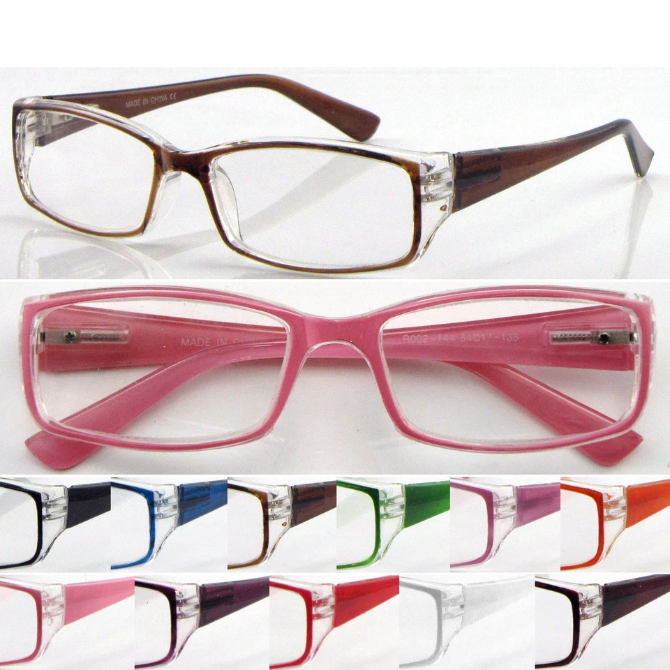 Reading Glasses +0.50~+3.75 Colourful Frame Spring Hinges Comfort Designed L144