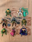 1988 Vintage TMNT Figure Lot Some Complete Michelangelo Bebop Rocksteady Weapons